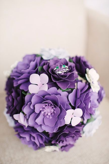 Paper Bouquet and Rings