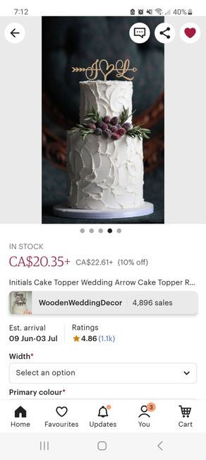 Cake topper 1