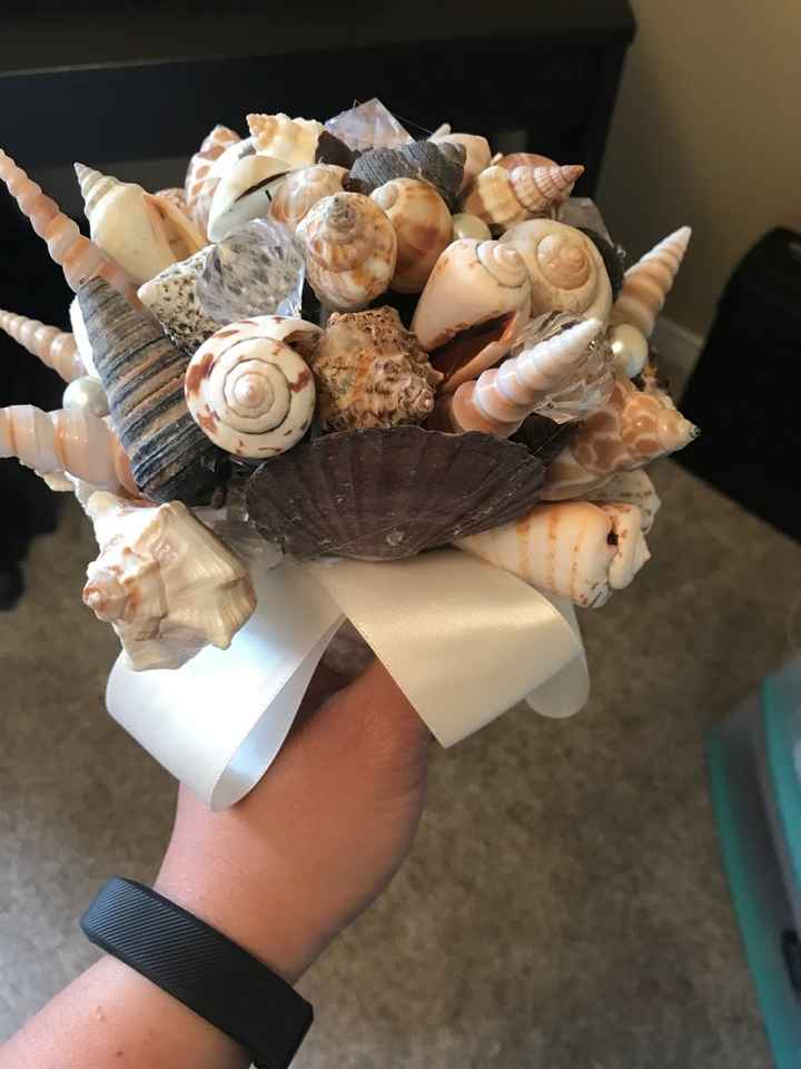Seashell bouquets