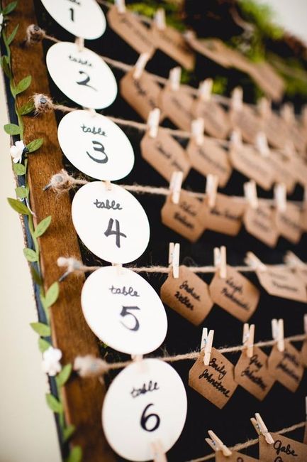 Classic or Rustic Escort Cards? 2