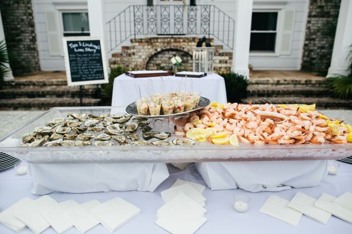 What kind of food are you serving at your rehearsal dinner? 1