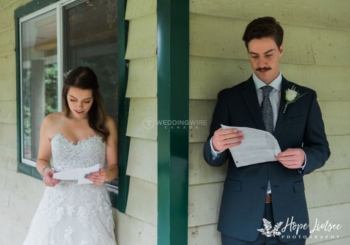 Are you exchanging love letters on the wedding day? 1