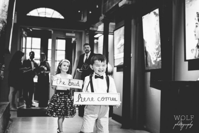 What will your ring bearer carry down the aisle? 1