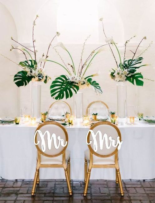 Chair Swag: Floral or Non-Floral? 2