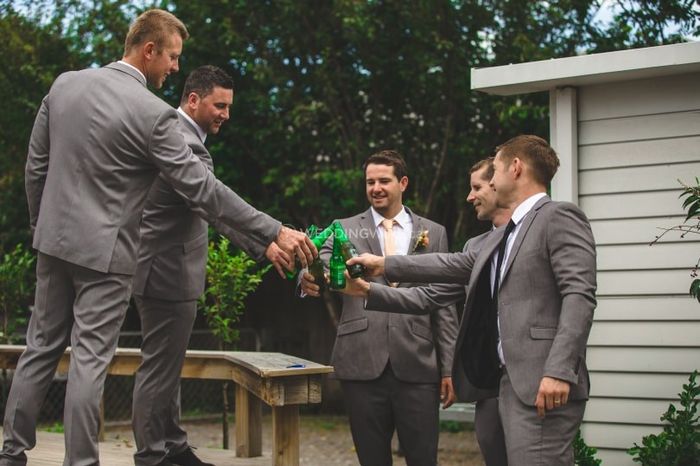 What's the wedding day plan for the guys? 1