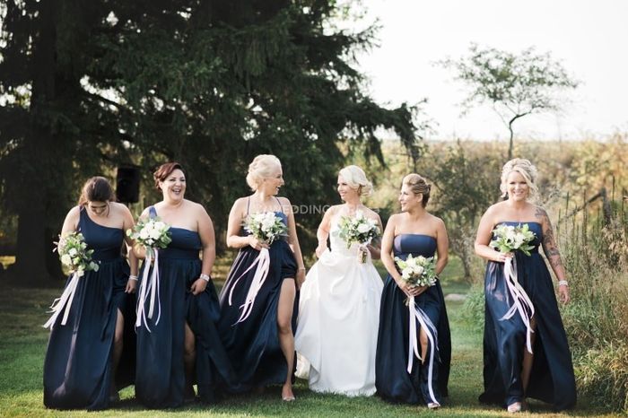 White or Colourful: Bridesmaids Dresses? 2