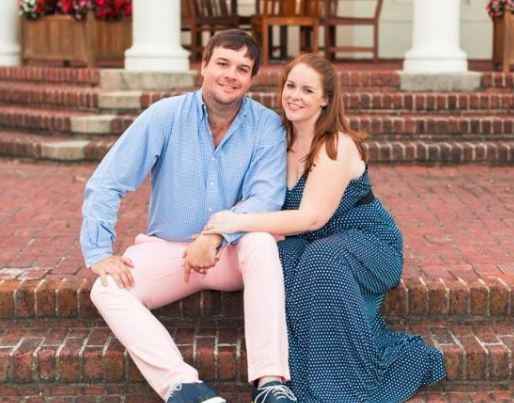 Here's a picture of me and my husband!