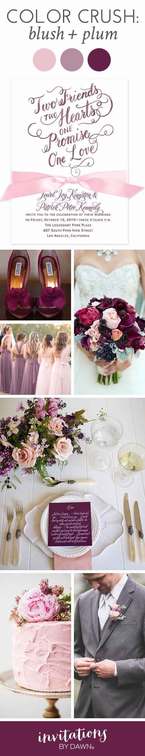Colour Palette - Berry and Blush