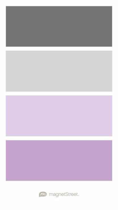Colour Palette - Purple, Gray, Silver