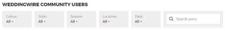 User Search Filters