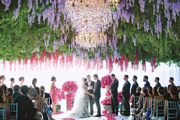 A) A canopy of flowers 