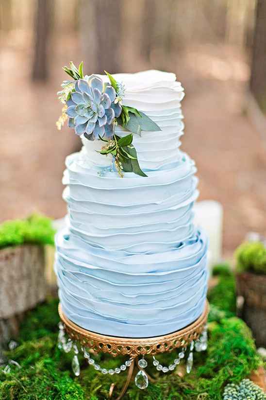 Blue Buttercream Cake