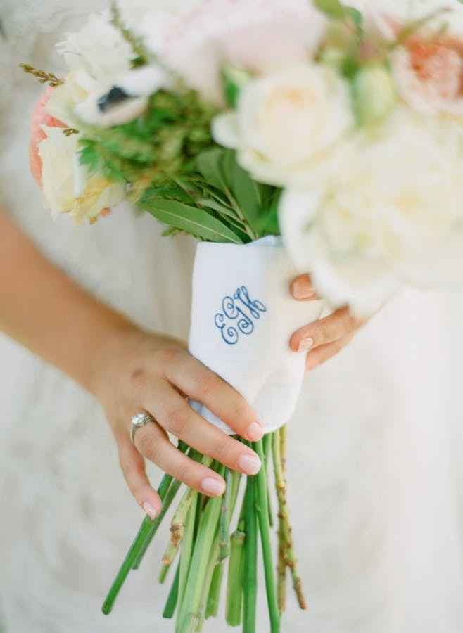 Monogrammed Bouquet Wrap