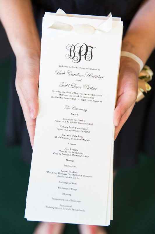 Monogrammed Program