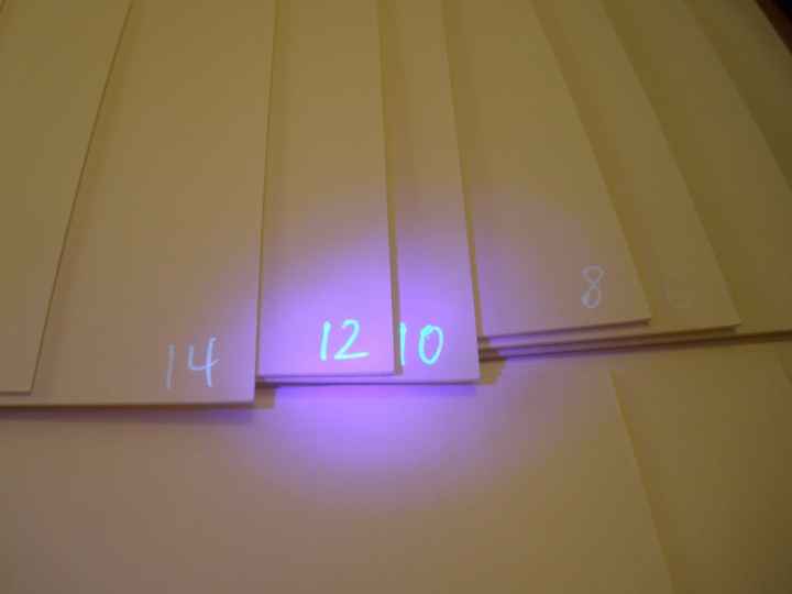 Number your RSVP cards in invisible ink!