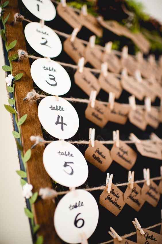 Rustic Escort Cards