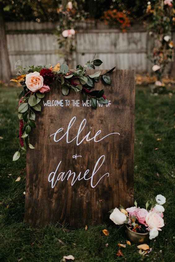 Rustic Wedding Sign