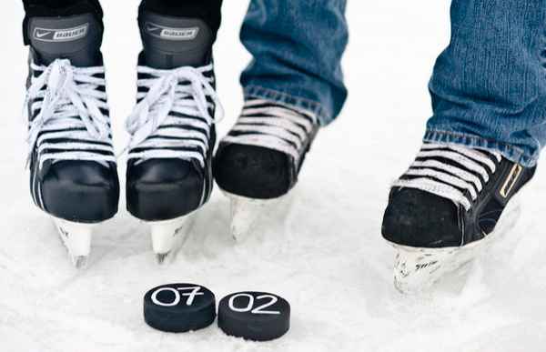 Skating Engagement Picture