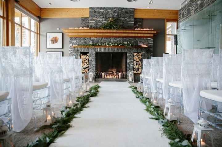 Woodsy Ceremony Decor
