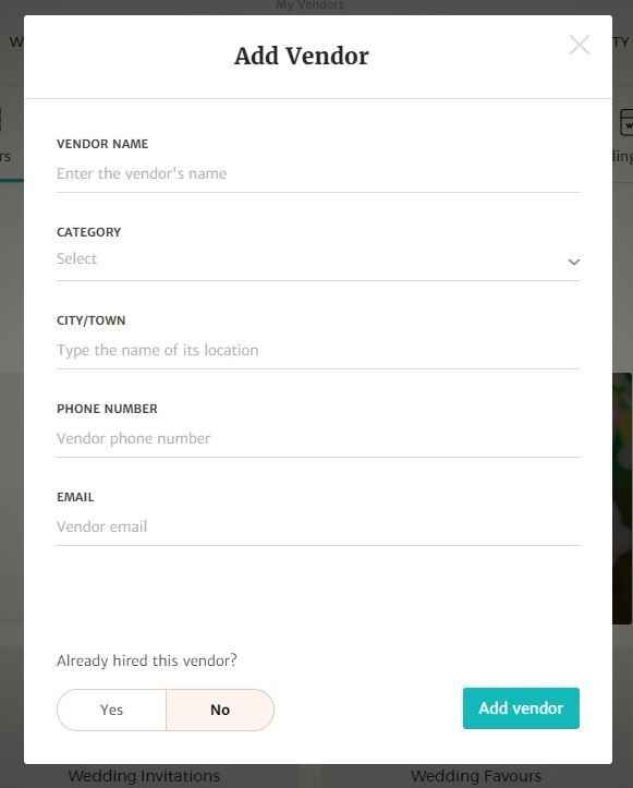 Add Vendor Form