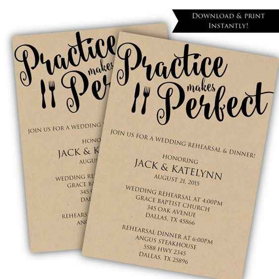 Rehearsal Dinner Invitations