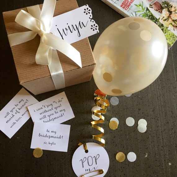Balloon Bridesmaids Proposal