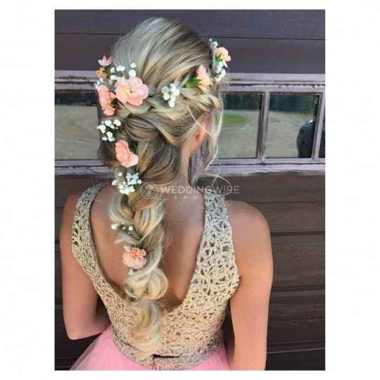 Long Braid Bridal Hairstyle