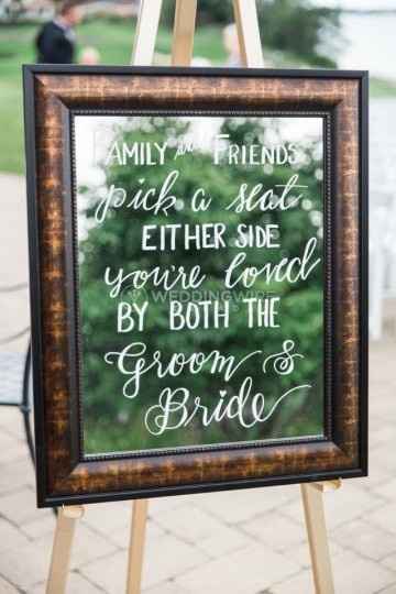 Mirrored Ceremony Sign