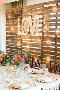 Head Table Backdrop Ideas - Sign