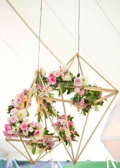 Geometric Hanging Centerpieces
