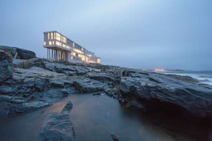 On the edge of the ocean?