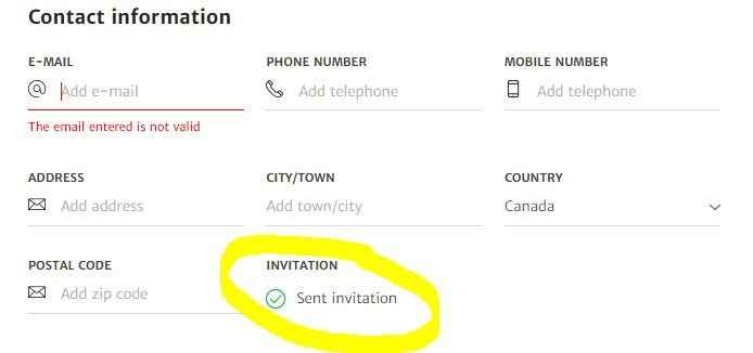 Invitation Tracking: