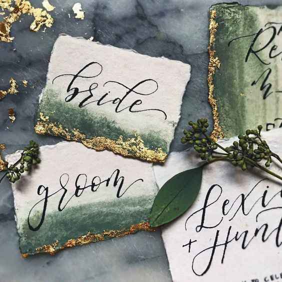Watercolor Place Cards