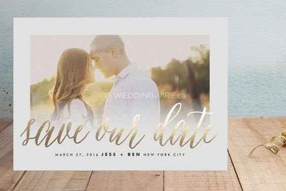 Photo Save-the-Date by Luxury Invitations