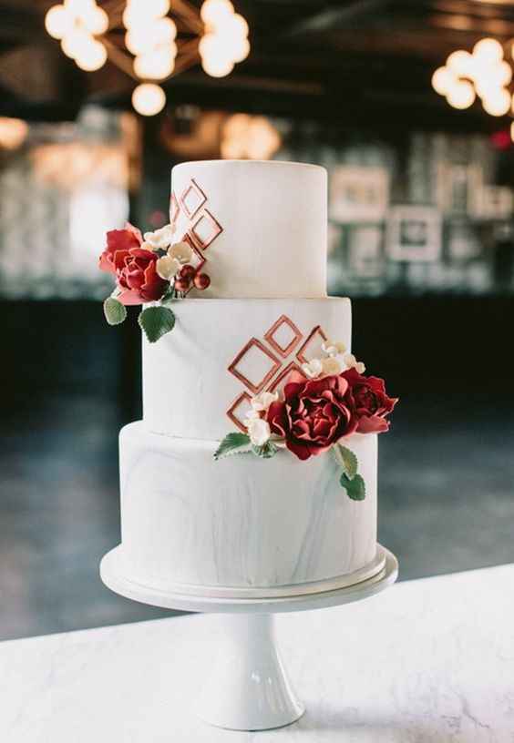 Geometric Wedding Cake