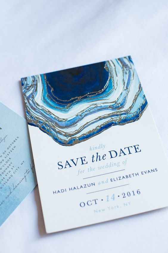 Geode Wedding Invitations