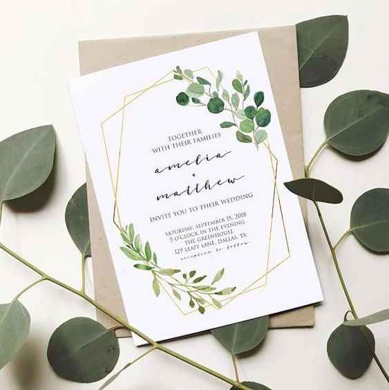Geometric Wedding Invitations