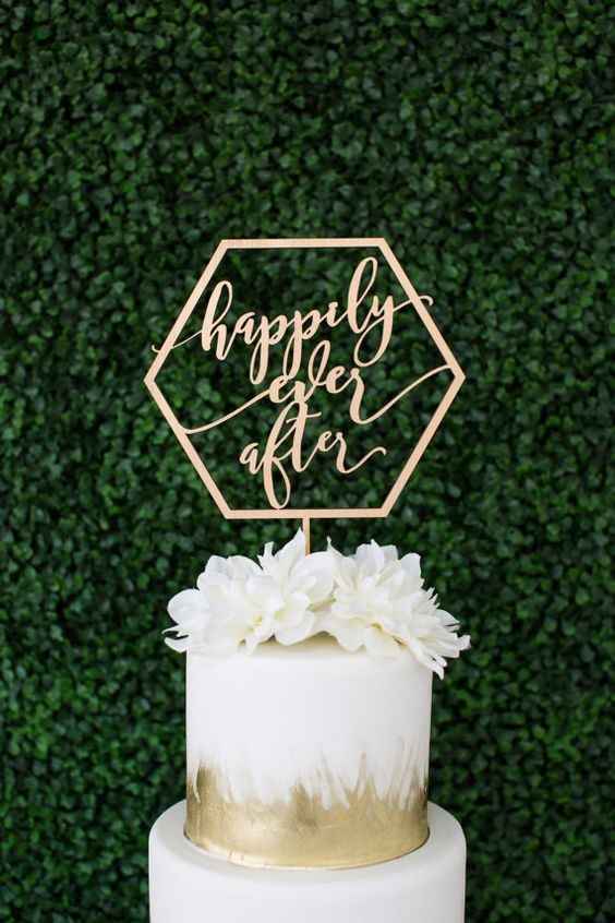 Geometric Cake Topper