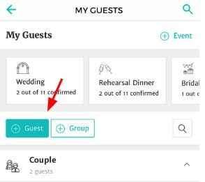 Add Guests on the App