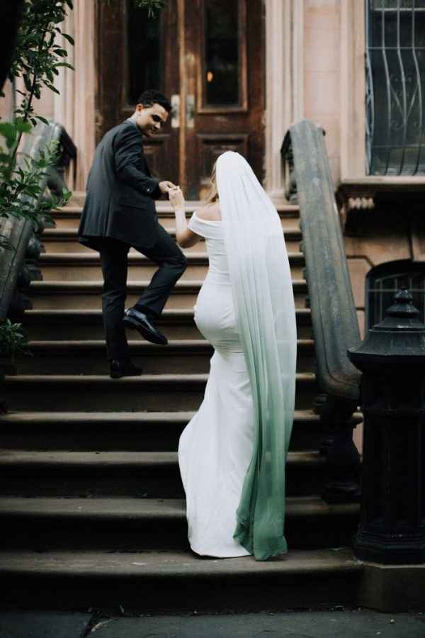 Green Ombre Veil