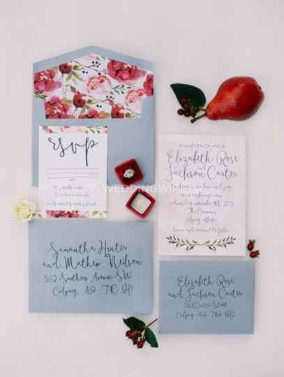 Colourful Floral Invitation Suite