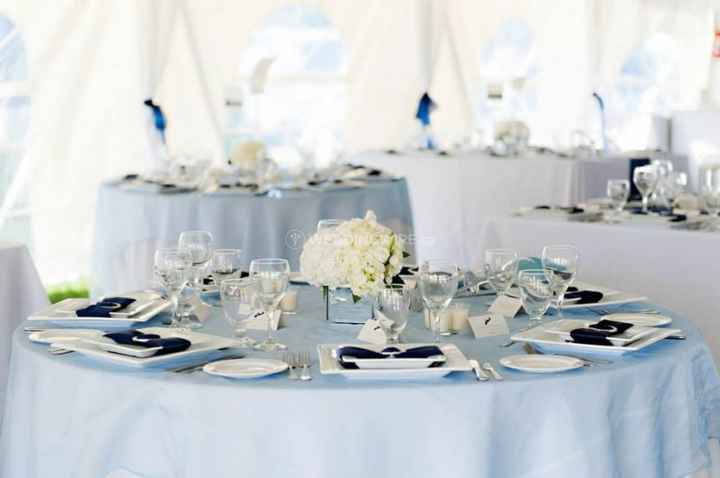 Blue Table Linens