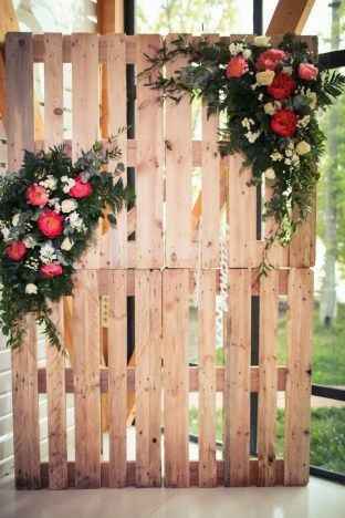 Wood Pallets - Ceremony Backdrop