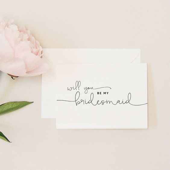 Bridesmaid Proposal Card