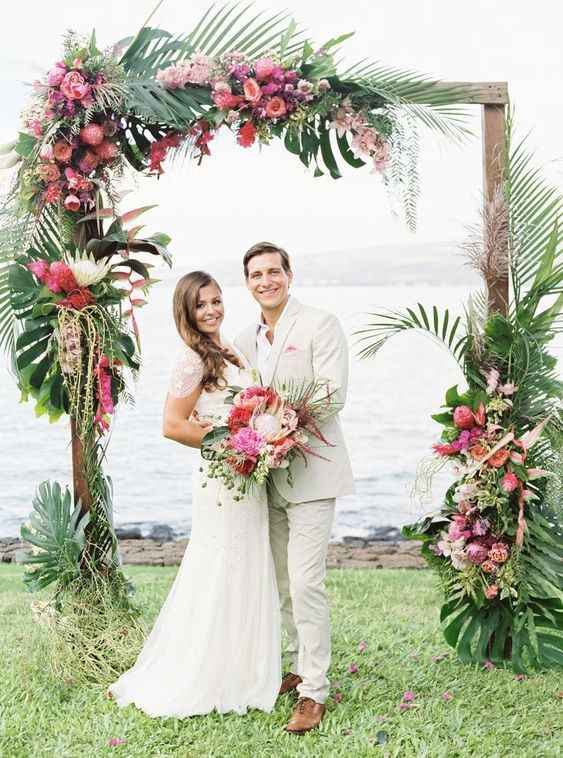 Tropical Ceremony Arch