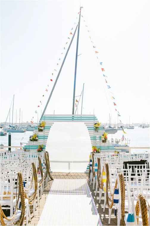 Nautical Ceremony Decor