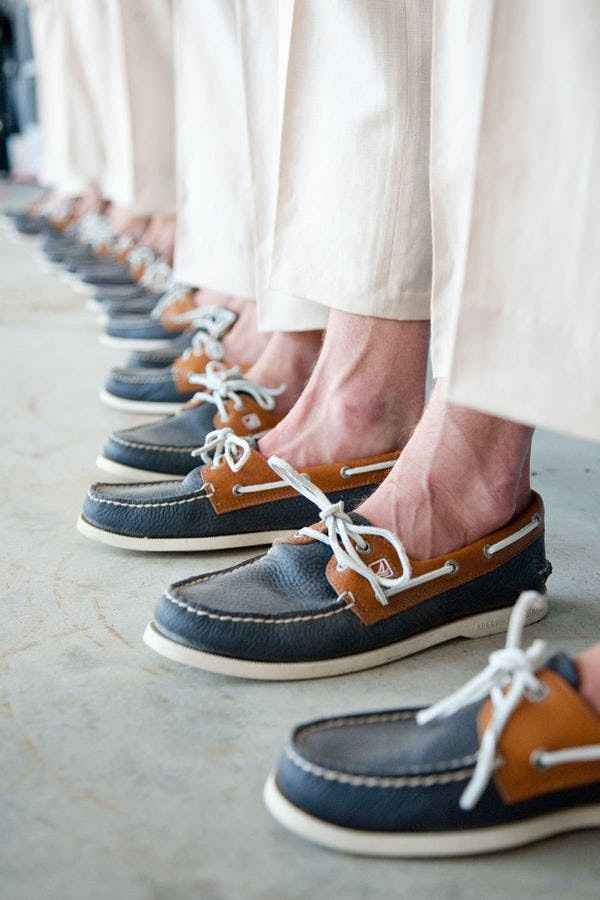 Nautical Groomsmen Boat Shoes 