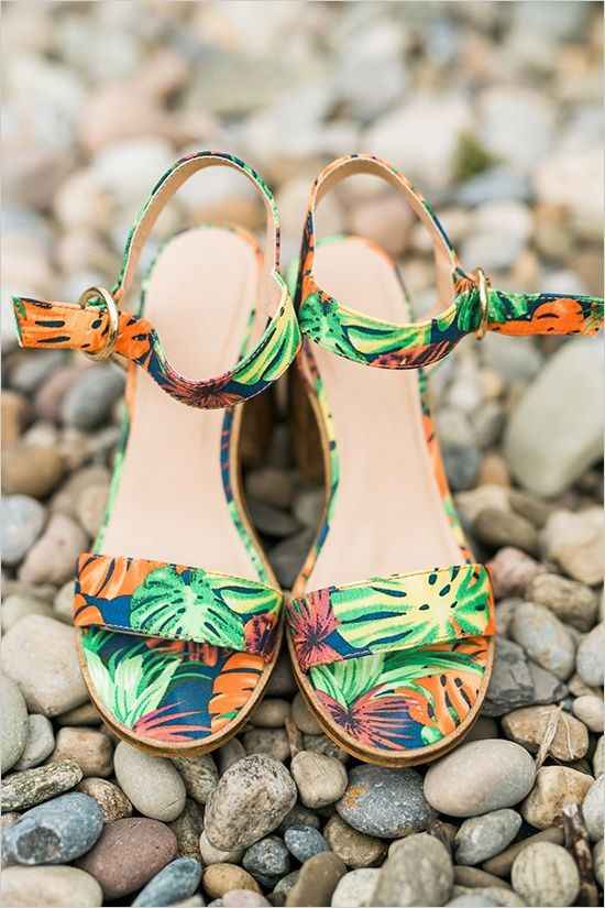 Tropical Wedding Shoes