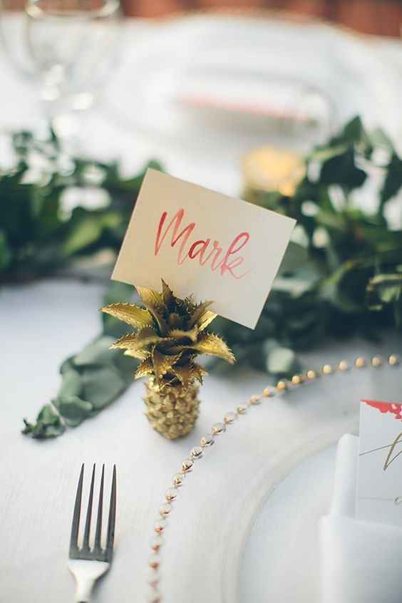 Tropical Pineapple Place Card
