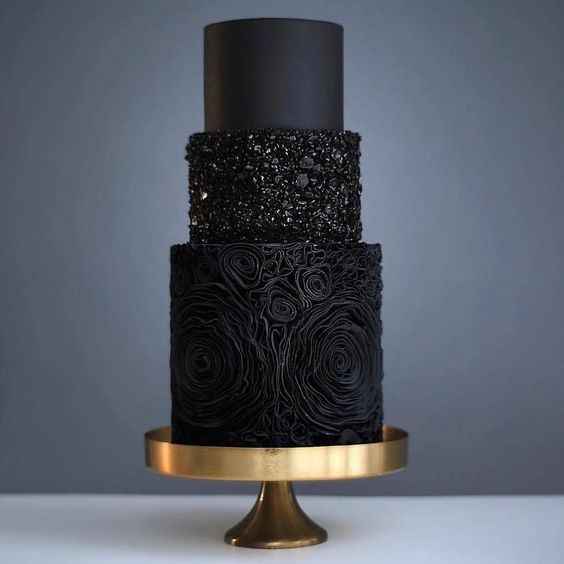 Black Wedding Cake
